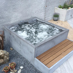 dade HOTSTONE concrete whirlpool | Outdoor whirlpools | Dade Design AG concrete works Beton