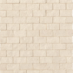 Lumina Stone Beige Brick Macromosaico Anticato | Ceramic mosaics | Fap Ceramiche